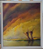 Leo Jordaens (1944-2000) - zonnig landschap, Antiek en Kunst, Kunst | Schilderijen | Klassiek