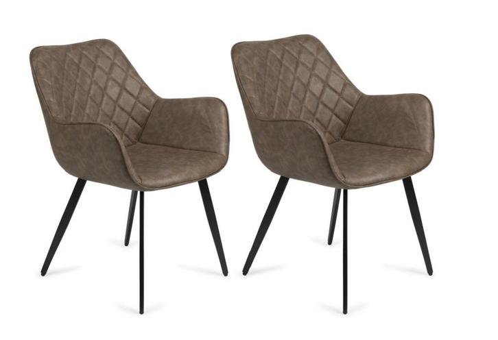 2dekans | Lifa Living Kuipstoel Set van 2 – 64 x 60 x 81 cm, Huis en Inrichting, Stoelen, Zo goed als nieuw, Ophalen of Verzenden