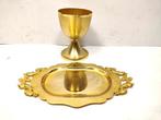 Kelk - Metaal - Gouden kerkelijke kelk met patene