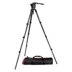 Manfrotto 526 Pro Video Head + 536 CF Tripod + MBAG100PN, Verzenden, Gebruikt