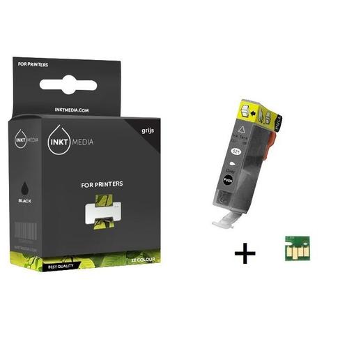 Geschikt Canon CLI-526GY inktcartridge Grijs MET CHIP, Computers en Software, Printerbenodigdheden, Cartridge, Nieuw