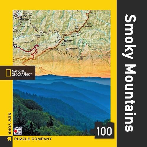 Smokey Mountains Mini 100 piece jigsaw puzzle, Hobby en Vrije tijd, Denksport en Puzzels, Verzenden