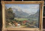 Escuela de Barbizon (XIX) - NO RESERVE - Le repos de prince, Antiek en Kunst, Kunst | Schilderijen | Klassiek