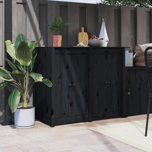 vidaXL Kastdeurtjes voor buitenkeuken 2 st 50x9x82 cm, Huis en Inrichting, Kasten | Overige, Nieuw, Verzenden