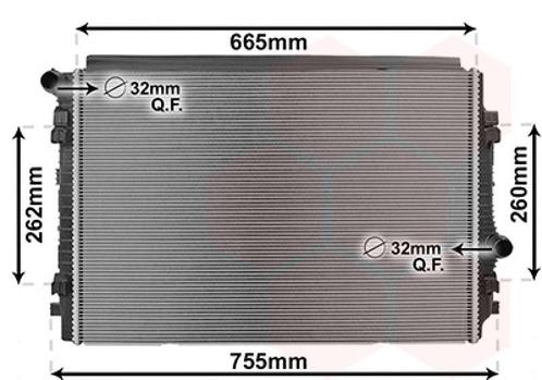 RADIATOR VOOR AUDI A3 8V 2012-2016 5Q0121251EN, Auto-onderdelen, Airco en Verwarming, Nieuw, Ophalen of Verzenden
