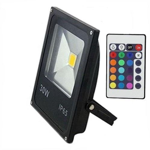 LED Bouwlamp RGB - 30 Watt - Plat, Doe-het-zelf en Verbouw, Bouwverlichting, Lamp met armatuur, Nieuw, Minder dan 50 watt, Ophalen of Verzenden