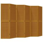 Kamerscherm Bruin 6 Panelen | Retourdeal | 55% Korting, Huis en Inrichting, Ophalen of Verzenden, Nieuw