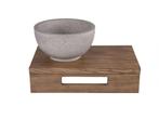 Differnz - Fonteinplank - 40x25x10cm - Hout Donker Eiken, Huis en Inrichting, Verzenden, Zo goed als nieuw