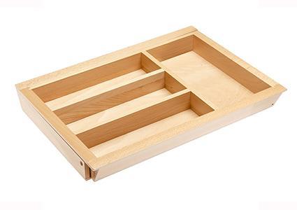 Verstelbare houten bestekbak, 424 mm diep, Huis en Inrichting, Overige Huis en Inrichting