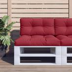 vidaXL Bankkussen 80x40x12 cm stof wijnrood, Huis en Inrichting, Woonaccessoires | Kussens, Verzenden, Nieuw, Rood