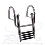 Zwemtrap RVS 316 – Telescopisch – 4 treden - Tender model, Ophalen of Verzenden, Nieuw