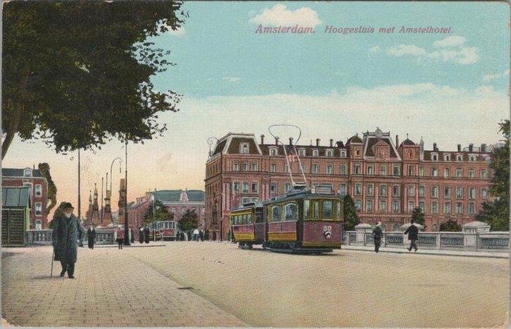 AMSTERDAM - Hoogesluis met Amstel Hotel, Verzamelen, Ansichtkaarten | Nederland, Verzenden