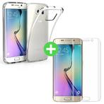 Samsung Galaxy S6 Edge Transparant TPU Hoesje + Screen, Telecommunicatie, Mobiele telefoons | Toebehoren en Onderdelen, Nieuw