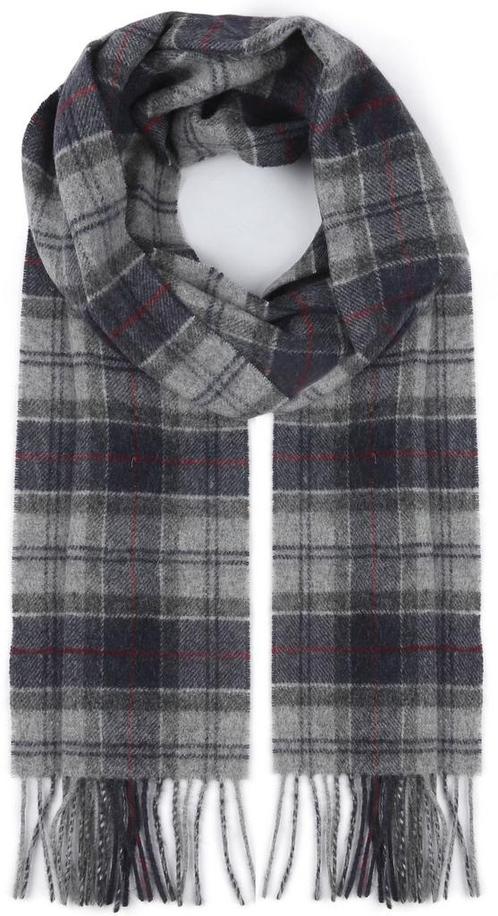 Barbour Sjaal Tartan Lamswol Grijs maat one size Heren, Kleding | Heren, Mutsen, Sjaals en Handschoenen, Nieuw, Verzenden