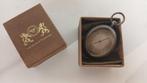 Pocket aneroid barometer - Metaal - zak/reisbarometer, Antiek en Kunst