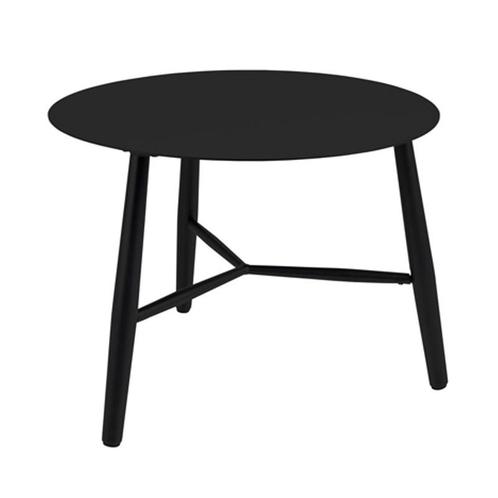 *WOONWINKEL* Brafab Vannes Rond Tafeltje Voor Buiten Zwart 6, Tuin en Terras, Tuinsets en Loungesets, Nieuw, Verzenden