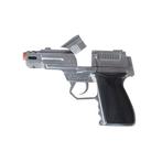 Zilveren speelgoed pistool 8 shots - Pistolen en revolvers, Nieuw, Ophalen of Verzenden