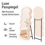 LoXa Passpiegel Veloura Blush – 160x60 cm – Alleen Staand –, Huis en Inrichting, Woonaccessoires | Spiegels, Verzenden, Nieuw