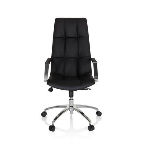 Directiestoel | Met Armleuning | Leder | Zwart | Saranto PRO, Huis en Inrichting, Bureaus, Nieuw, Verzenden