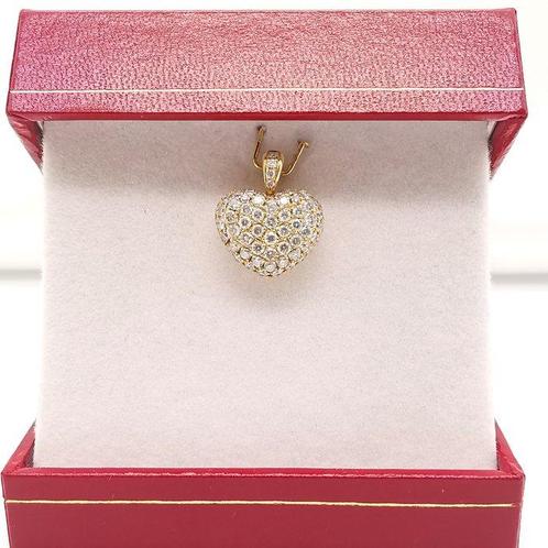 Hanger - 18 karaat Geel goud - 1.48ct. tw. Diamant, Sieraden, Tassen en Uiterlijk, Antieke sieraden