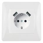 Inbouw Stopcontact - Met USB, Ophalen of Verzenden, Nieuw, Stopcontact