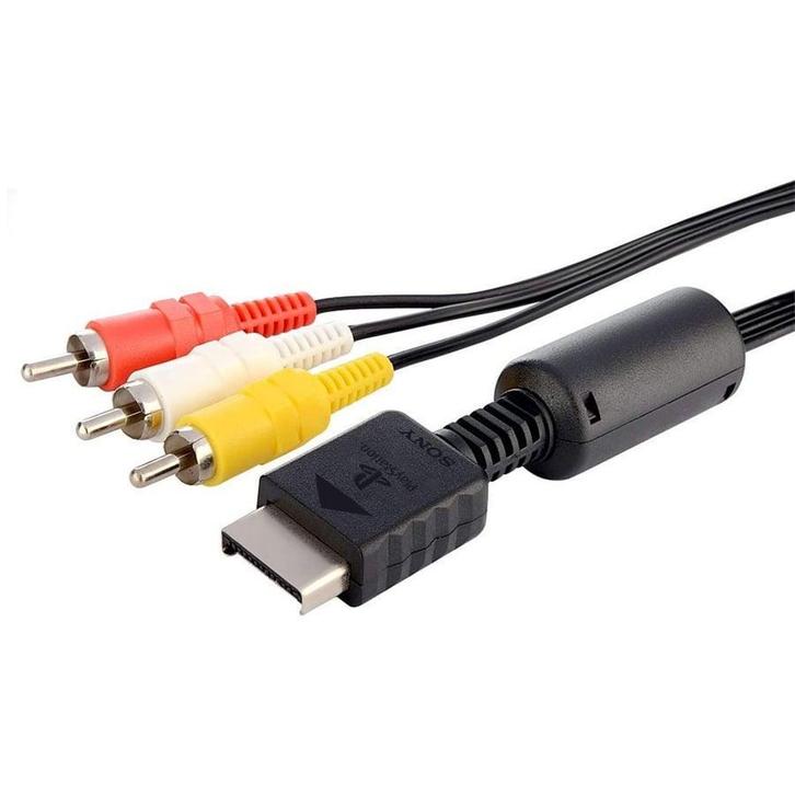 Sony Playstation 1/2/3 AV kabel, Spelcomputers en Games, Spelcomputers | Sony PlayStation Consoles | Accessoires, Zo goed als nieuw