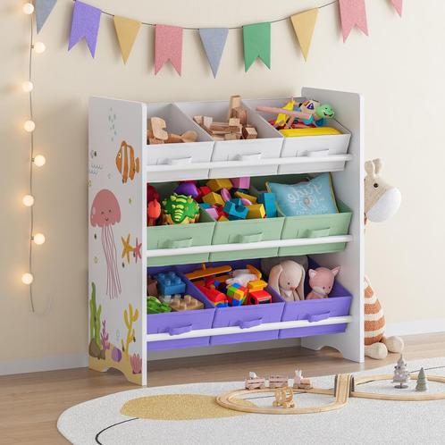 Kinderrek Boiro 59,5x62x29,5 cm Aqua Dream [en.casa], Kinderen en Baby's, Kinderkamer | Overige Meubels, Verzenden