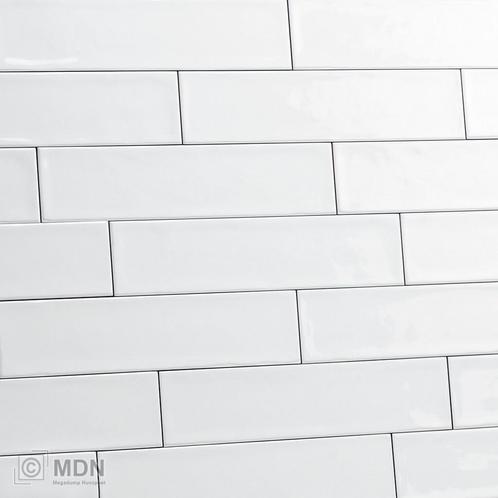Handvorm tegels 7,5 x 30 cm glans wit, Doe-het-zelf en Verbouw, Tegels, Nieuw, Verzenden