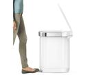 Simplehuman Afvalemmer - Slim - 45 l - Wit - RVS, Verzenden, Zo goed als nieuw
