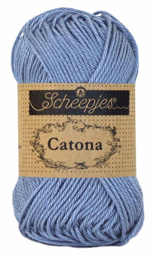 Scheepjes Catona 50 gram - 247 bluebird - Katoen Garen, Hobby en Vrije tijd, Breien en Haken, Ophalen of Verzenden