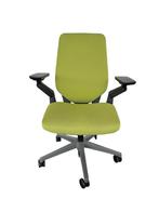 Refurbished Steelcase Gesture Bureaustoel, Full Option, Groen, Ergonomisch, Bureaustoel, Zo goed als nieuw