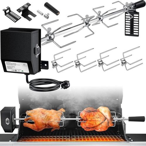 KESSER® RVS Rotisserie - 107cm -  Elektrische draaispit - Zw, Witgoed en Apparatuur, Overige Witgoed en Apparatuur, Nieuw, Verzenden
