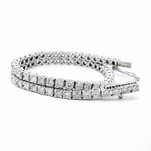 Armband - 14 karaat Witgoud - 3.26ct. tw. Diamant, Sieraden, Tassen en Uiterlijk, Armbanden