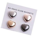 Fako Bijoux - 4x Magnetische Broche Hart - Hoofddoek Magneet, Sieraden, Tassen en Uiterlijk, Broches, Verzenden, Nieuw