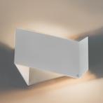 Design wandlamp wit met zilveren binnenkant - Fold, Huis en Inrichting, Lampen | Wandlampen, Nieuw, Design