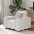vidaXL Fauteuil 59 cm kunstleer wit, Huis en Inrichting, Banken | Bankstellen, Verzenden, Nieuw, Eenpersoons, Stof