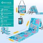 Strandmat met rugleuning - Opvouwbaar - 2 Stuks - Blauw - KE, Caravans en Kamperen, Verzenden, Zo goed als nieuw