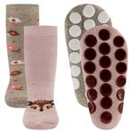 Antislipsokken Ewers Kindermaat - DUOPACK - Roze & Beige met, Kinderen en Baby's, Babykleding | Schoentjes en Sokjes, Meisje, Nieuw