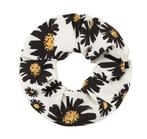 Scrunchie Haarelastiek Bloemen Print Wit, Verzenden, Nieuw