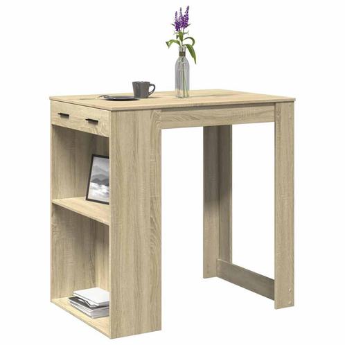 vidaXL Bartafel 102x70x103,5 cm bewerkt hout sonoma, Huis en Inrichting, Tafels | Eettafels, Nieuw, Verzenden