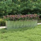 vidaXL Plantenbak verhoogd 320x40x77 cm gegalvaniseerd staal, 100 cm of meer, Verzenden, Nieuw, Metaal
