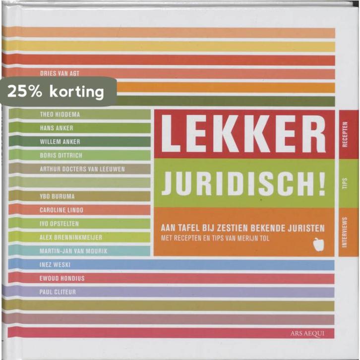 Lekker Juridisch! 9789069169996 M. Tol, Boeken, Kookboeken, Gelezen, Verzenden