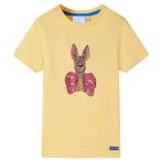 vidaXL Kindershirt met korte mouwen 116 geel, Verzenden, Nieuw