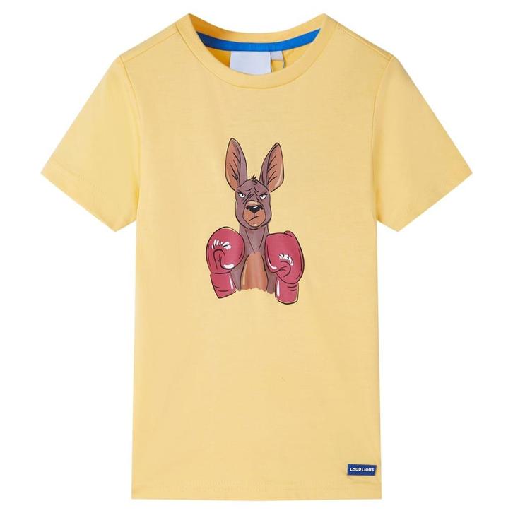 vidaXL Kindershirt met korte mouwen 116 geel, Kinderen en Baby's, Kinderkleding | Overige, Nieuw, Verzenden