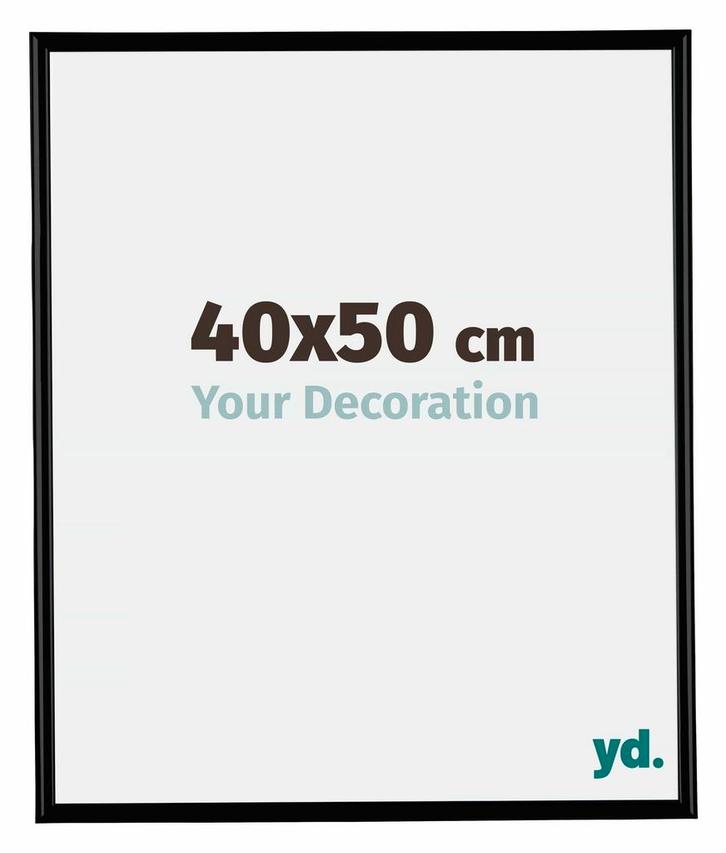 Fotolijst 40x50 cm - Zwart Mat - Kunststof - Bordeaux, Huis en Inrichting, Woonaccessoires | Lijsten, Nieuw, Verzenden