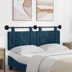 vidaXL Hangend Hoofdeinde Wandgemonteerd Blauw 130 x 55 x 5, Verzenden, Nieuw, Blauw, Stof