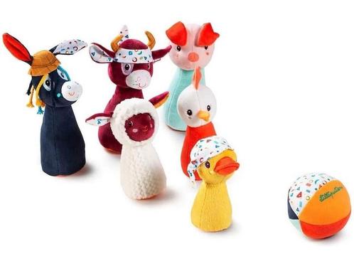 Lilliputiens - Mijn Eerste Kegelspel Boerderij - Het Spel Is, Huis en Inrichting, Woonaccessoires | Overige, Zo goed als nieuw