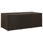 Tuinbox 180x90x70 cm poly rattan bruin (Schuurtjes-Rekken), Tuin en Terras, Verzenden, Nieuw