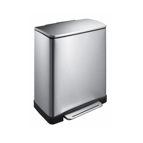EKO Pedaalemmer E-Cube 50 ltr - Mat RVS, Huis en Inrichting, Woonaccessoires | Prullenbakken, Nieuw, Verzenden