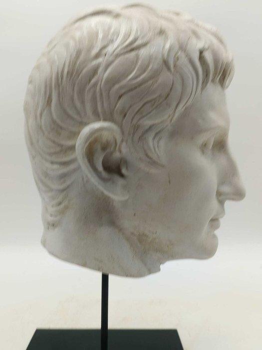 sculptuur, Testa di Augusto - 39 cm - marmerstof, Antiek en Kunst, Curiosa en Brocante